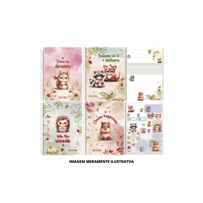CADERNO - ANIMATIVA - ANOT CD ESP 80F SO CUTE